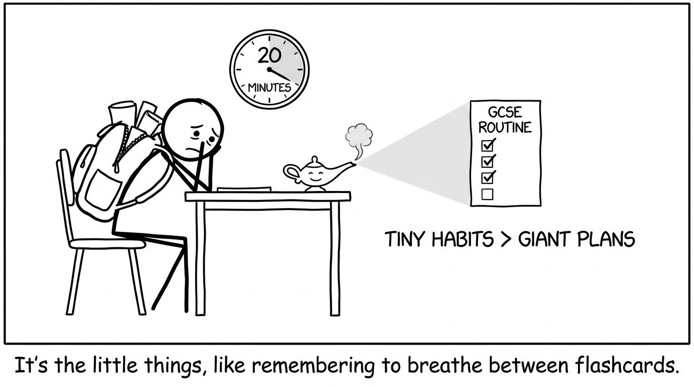A tired student meets a 20-minute plan