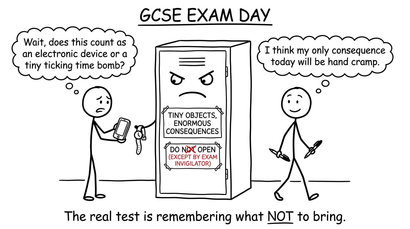 A locker explains why tiny devices can create enormous exam problems