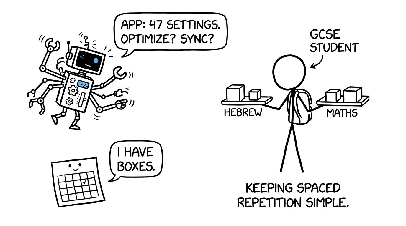 A paper calendar quietly competes with an absurdly complicated revision robot