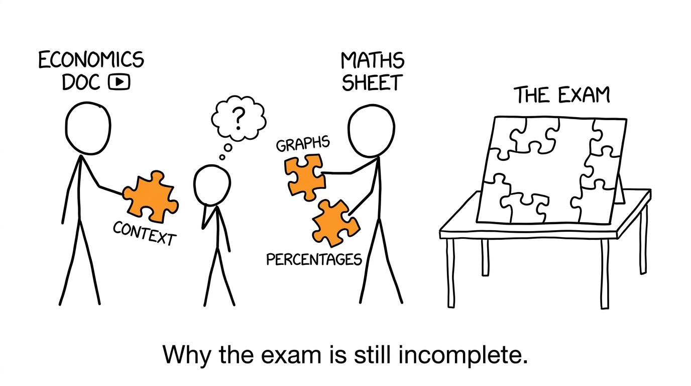 Context, graphs and percentages complete different parts of the exam puzzle