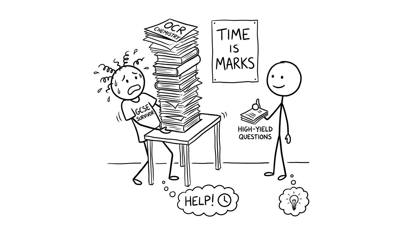 Two stacks: OCR Chemistry vs high-yield questions