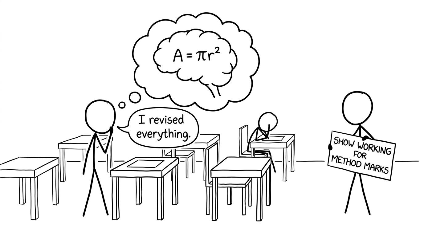 Show your working for method marks