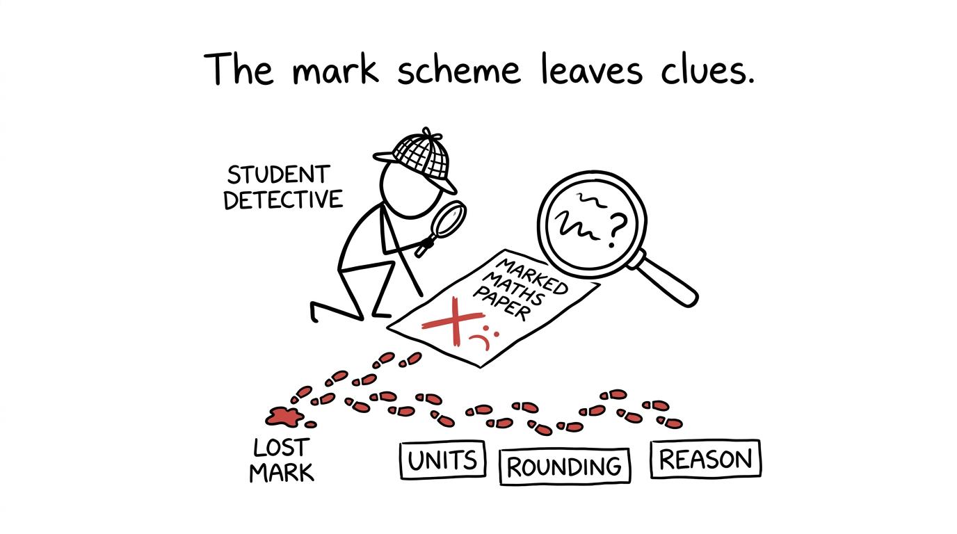 A revision detective follows the clues left by units, rounding and reasoning errors