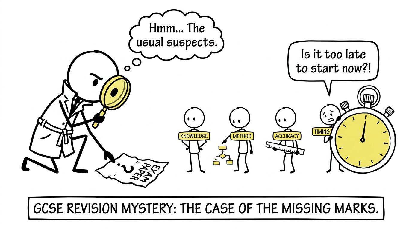 A mock-paper detective questioning knowledge, method, accuracy and timing