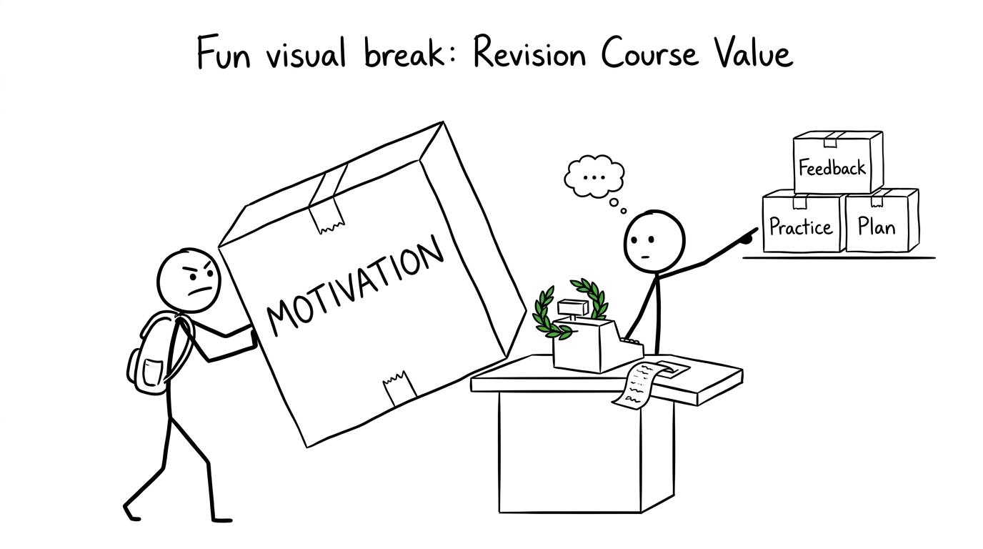 A shop selling feedback, practice and planning instead of an oversized box of motivation