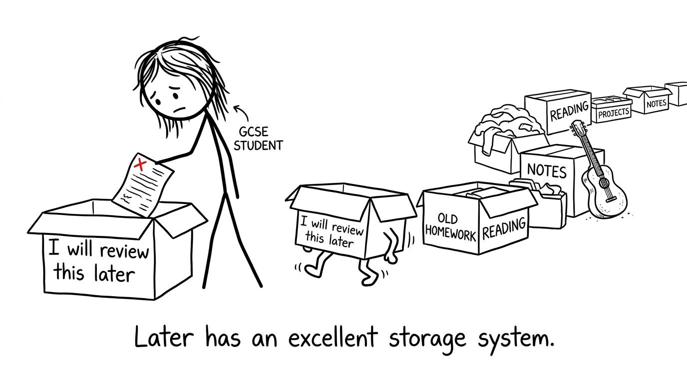 A student discovers that later has an excellent storage system