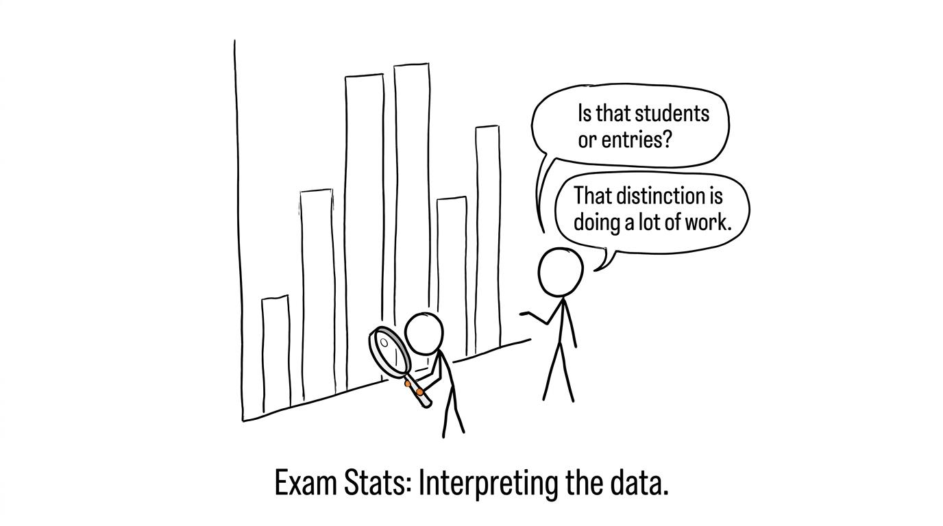 Students investigate whether a chart counts entries or people