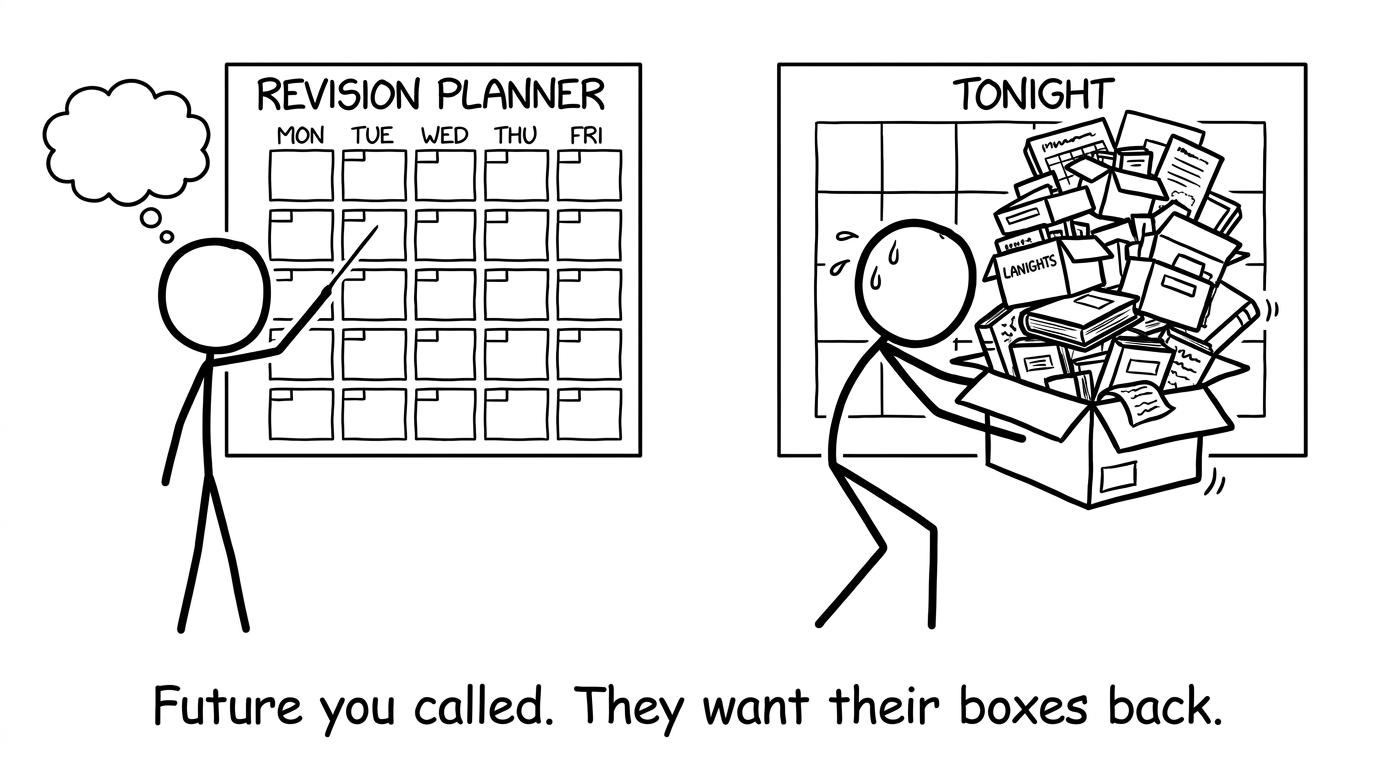 Future you called. They want their boxes back.