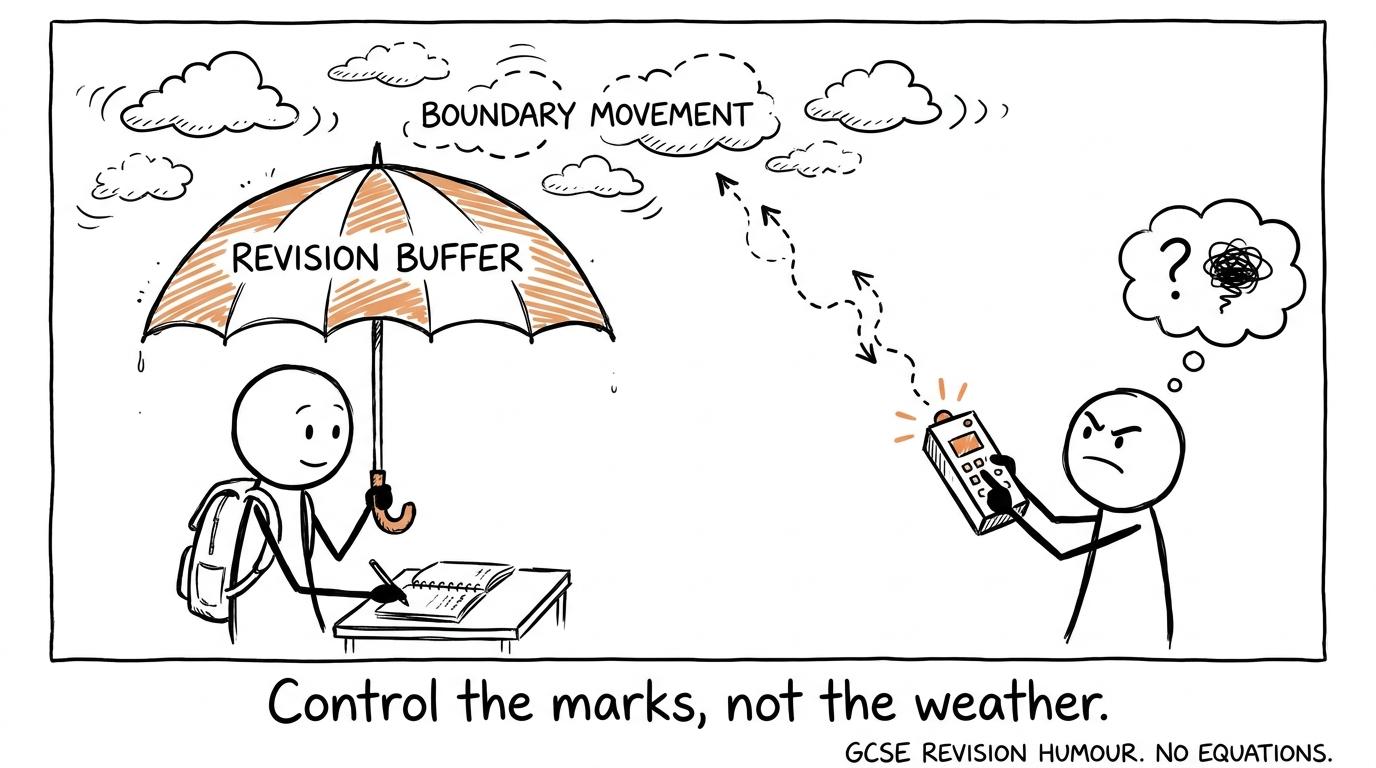 A revision buffer protects a student from unpredictable boundary movement