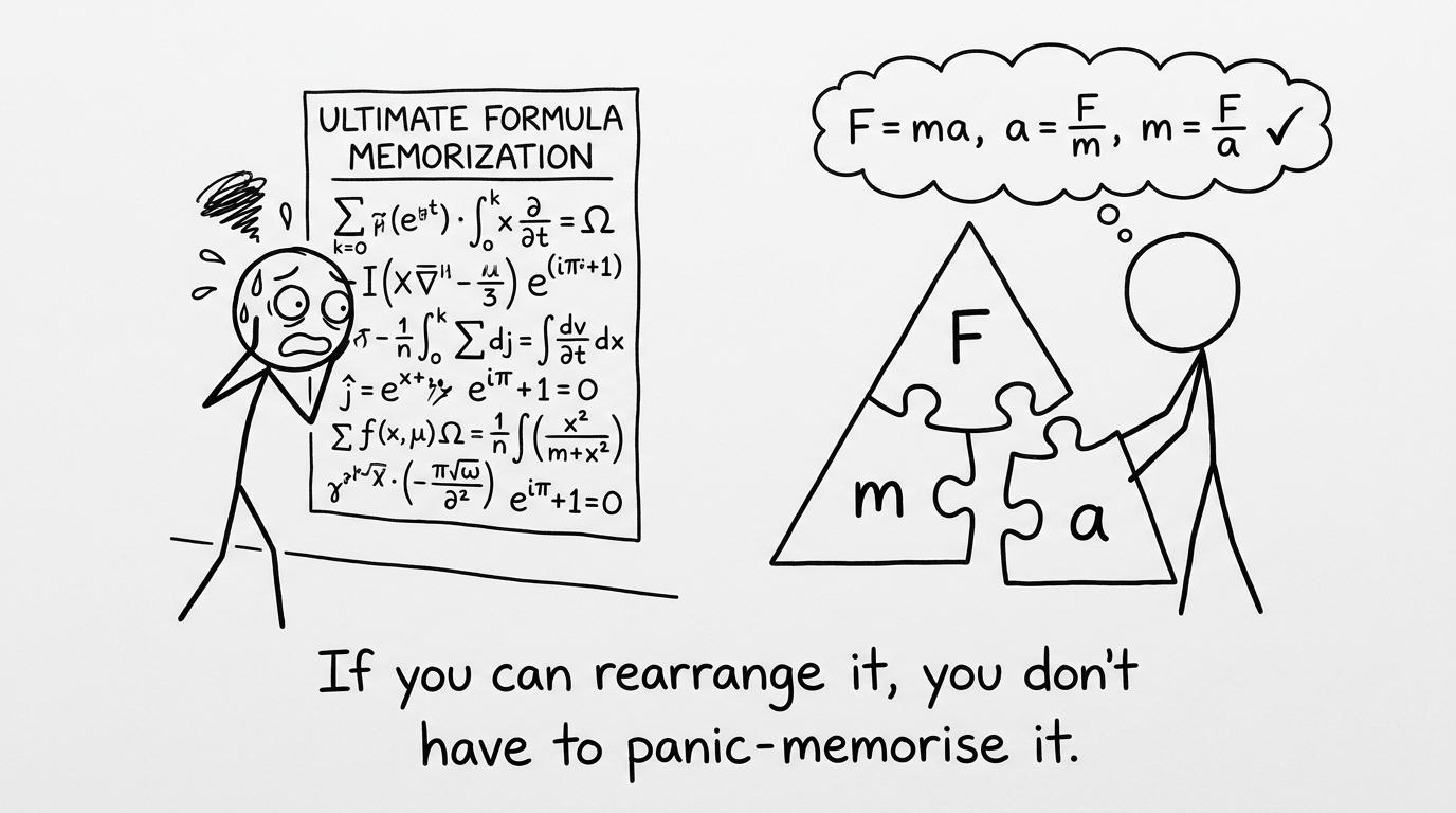 Rearranging beats panic-memorising