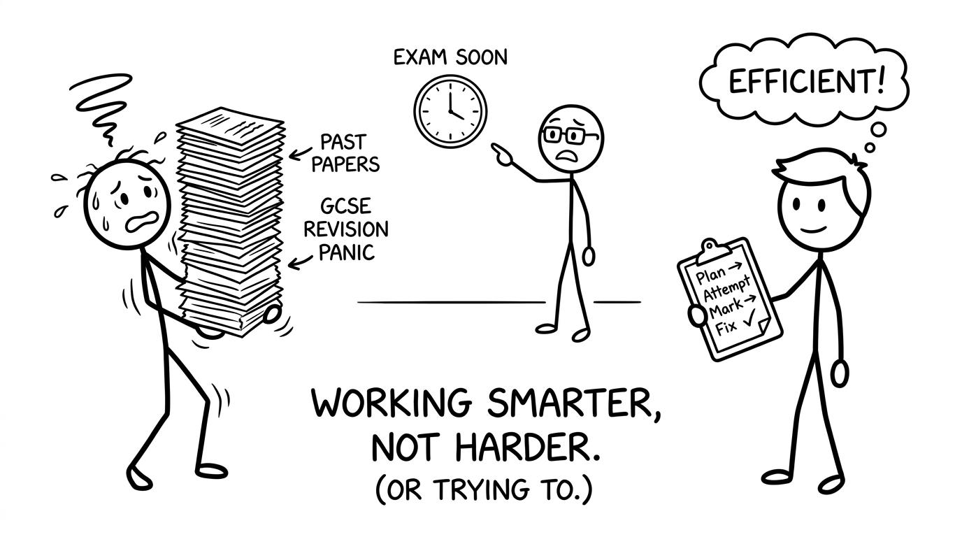 A calm checklist beats a panicked stack of past papers