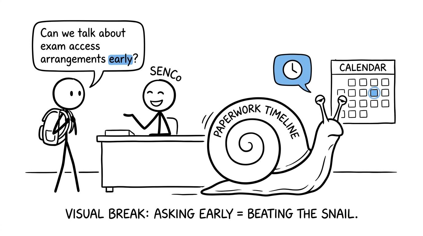 A student asking early while the paperwork timeline approaches slowly