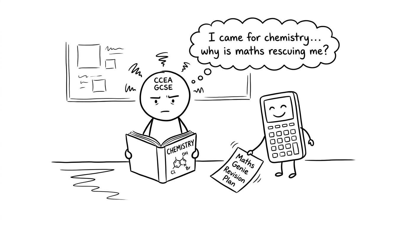 Student came for chemistry, maths rescues them