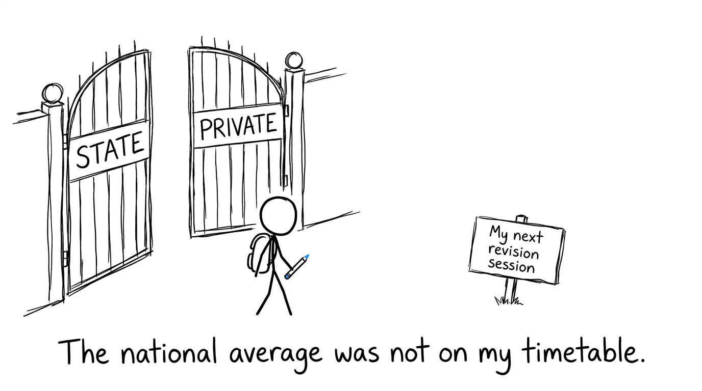 A student chooses revision over worrying about national averages