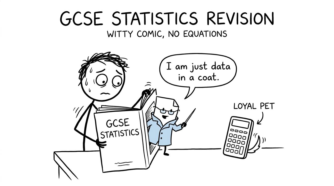 A student discovers that the statistics paper monster is only data in a coat