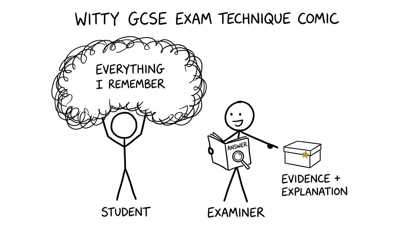 An examiner prefers a neat box of evidence and explanation to a cloud of everything remembered