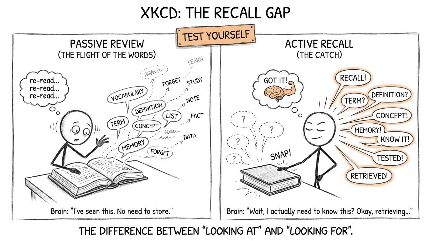 One student rereads while another closes the page and tests their memory