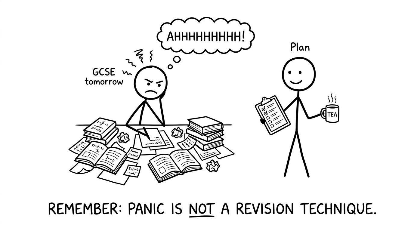 A calm plan beats panic the night before