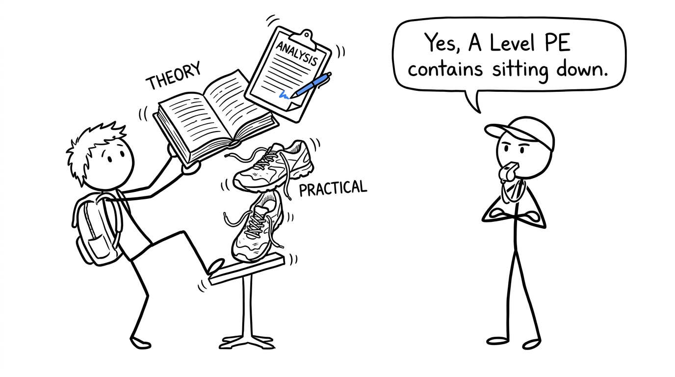 A student balancing theory, practical work and analysis