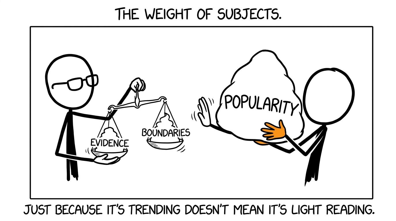 An examiner refuses to place subject popularity on the grade-boundary scales