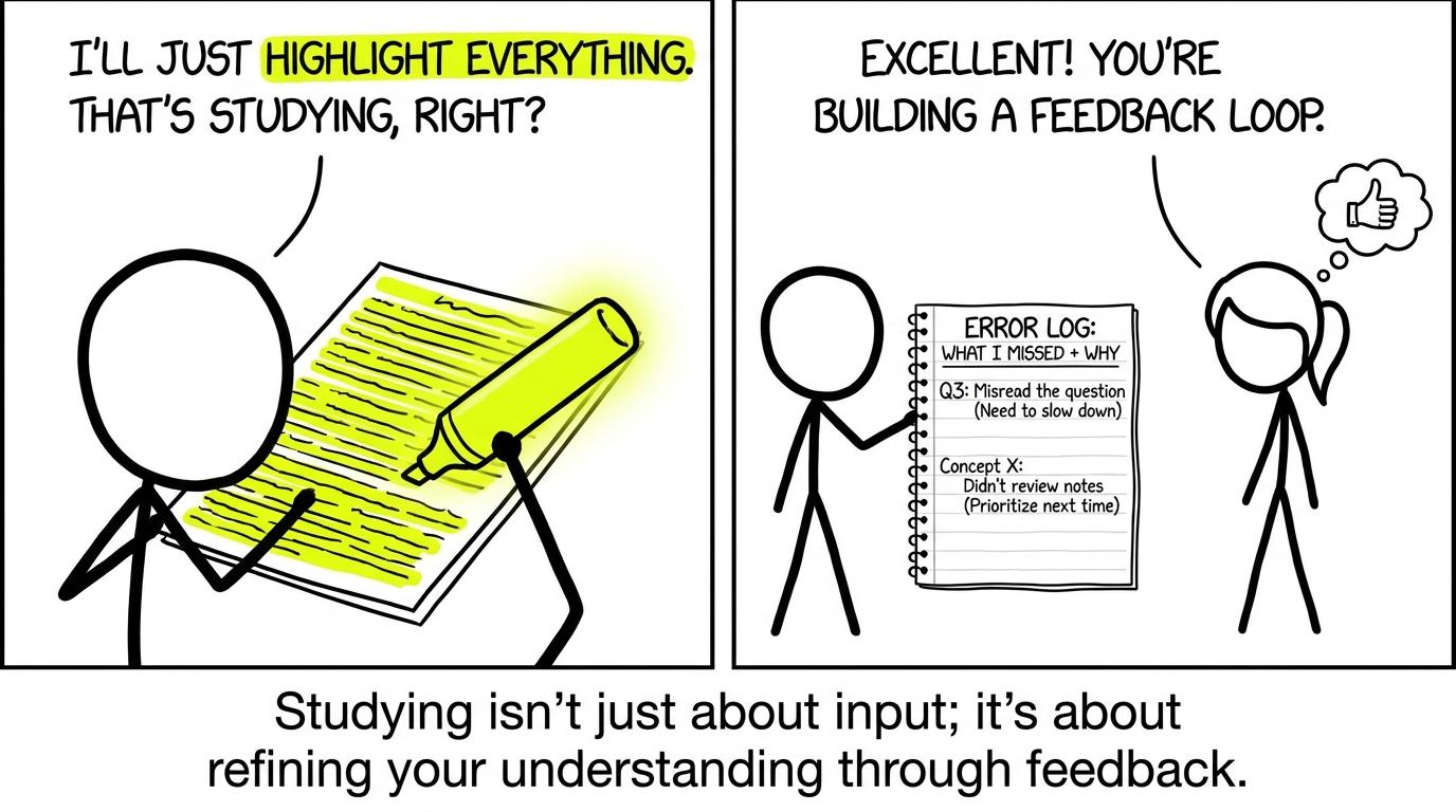 Highlighting everything vs building an error log