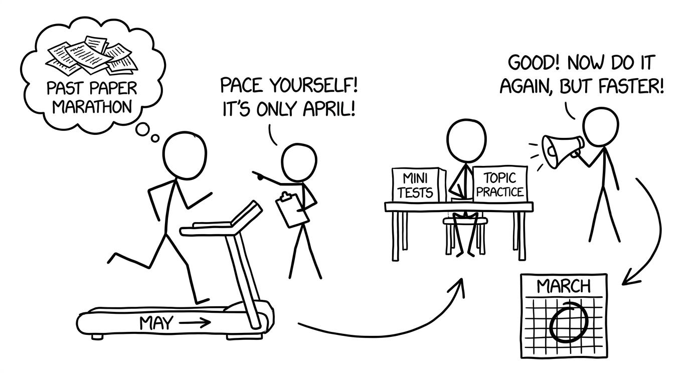 Past Paper Marathon vs training plan