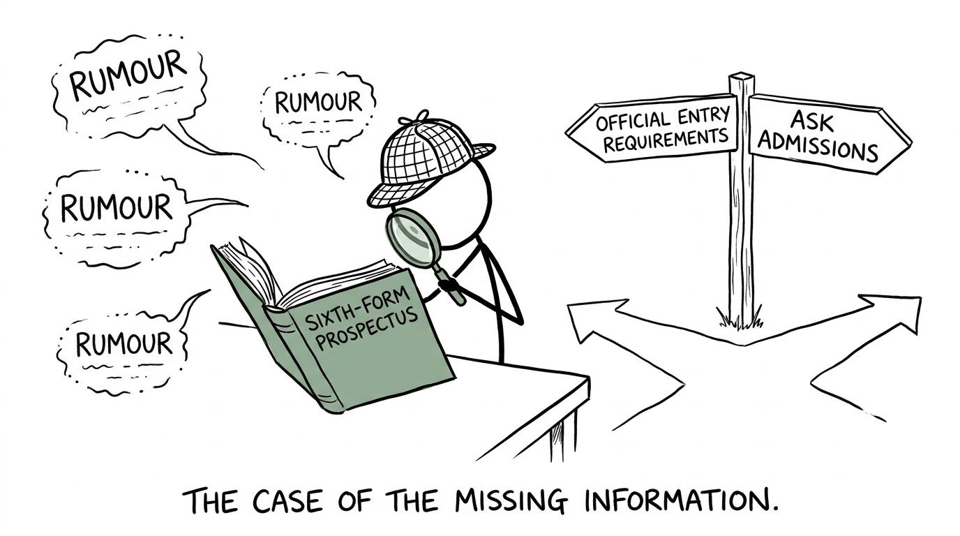 A student detective choosing official requirements over rumours