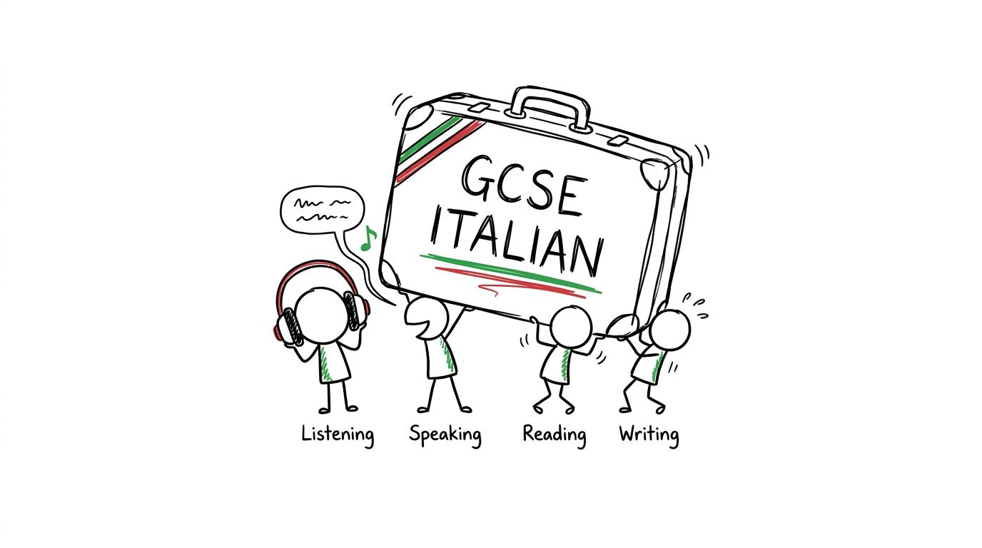 Listening, speaking, reading and writing carry GCSE Italian together