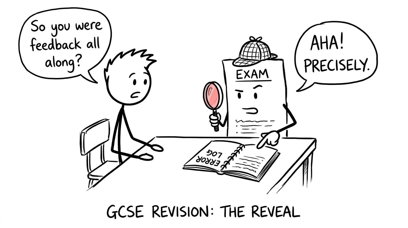 An exam paper reveals its secret identity as useful feedback