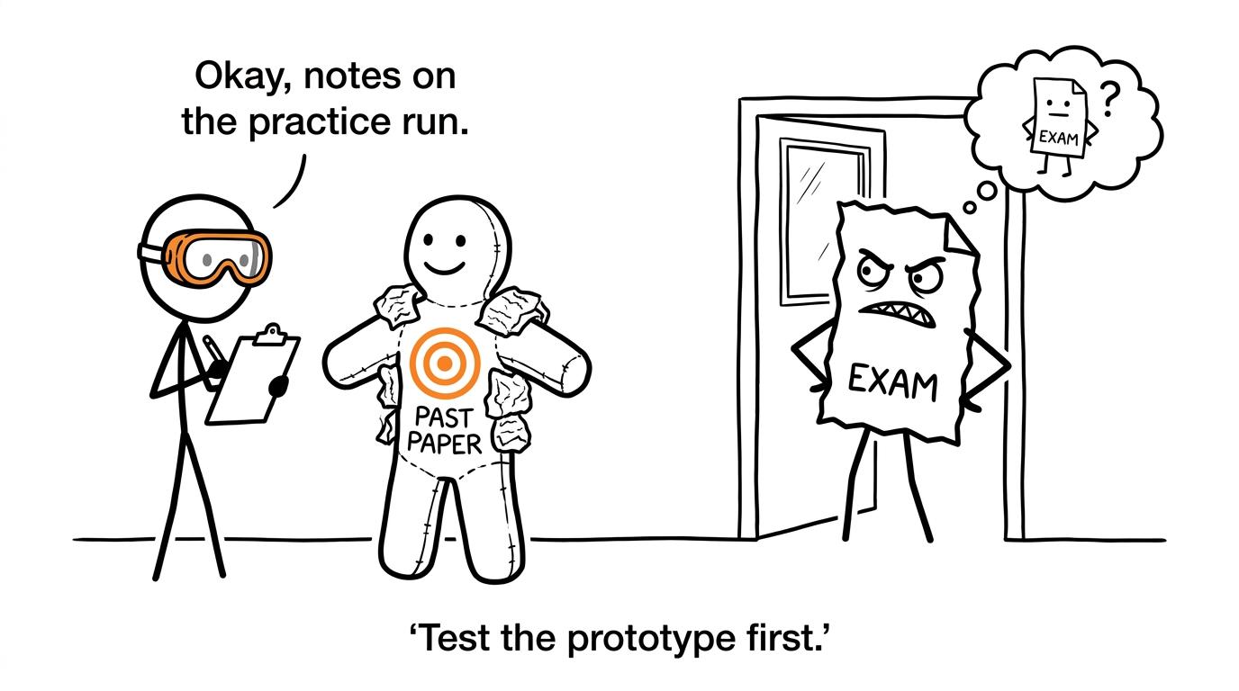 A past paper acting as a friendly engineering prototype