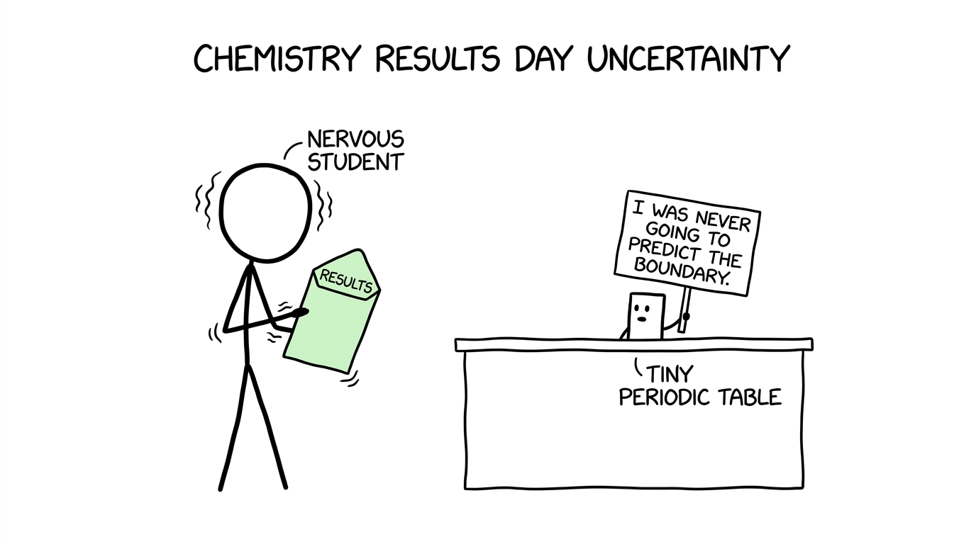A student discovers that even the periodic table cannot predict this year's boundary