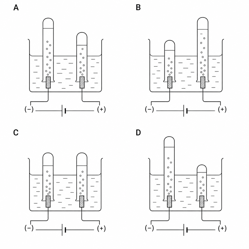 Electrolysis diagrams