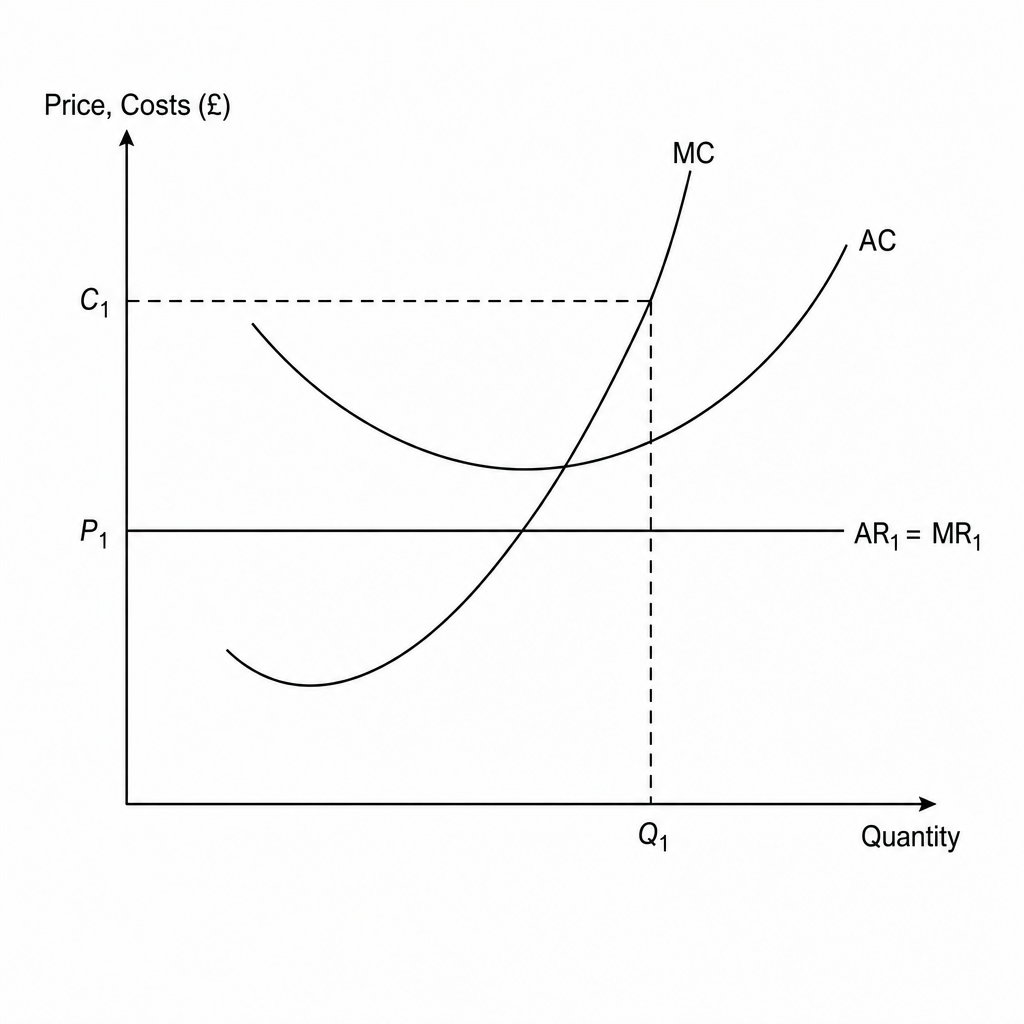 Perfect competition short-run subnormal profits