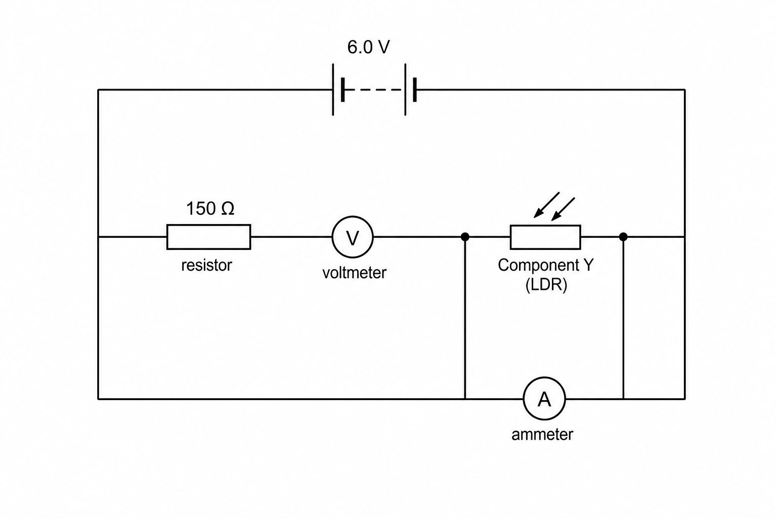 Incorrectly connected circuit diagram