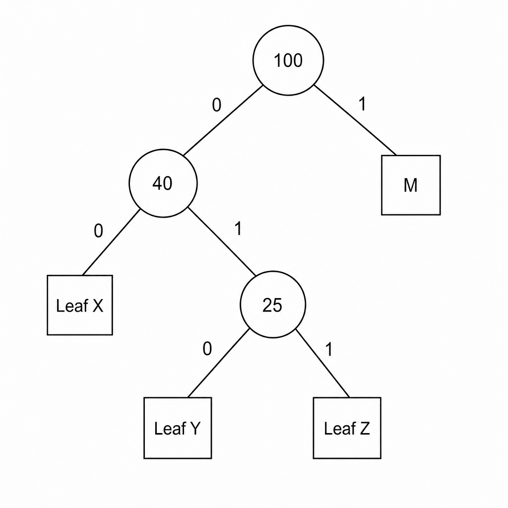Partial Huffman Tree