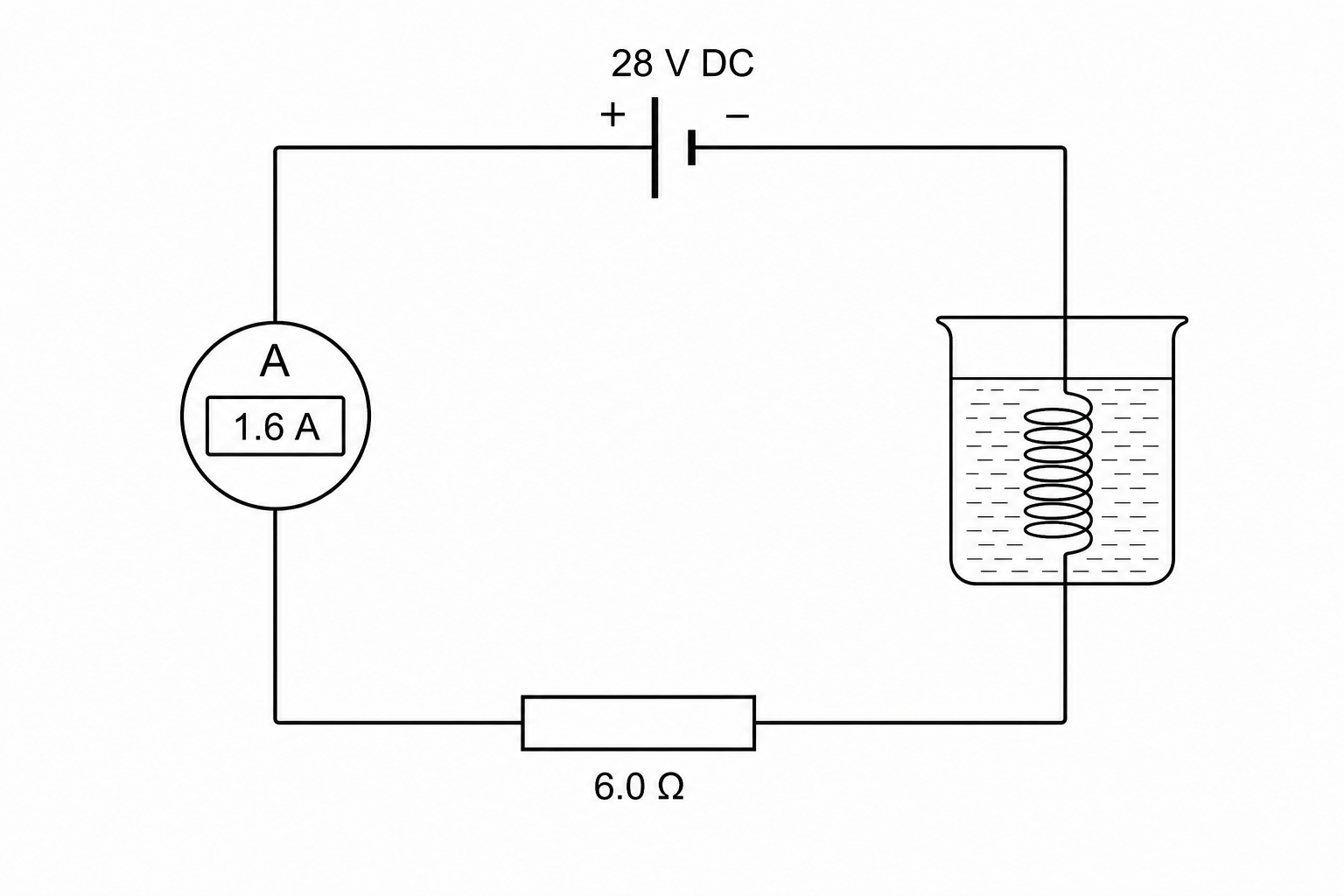 Series heater circuit