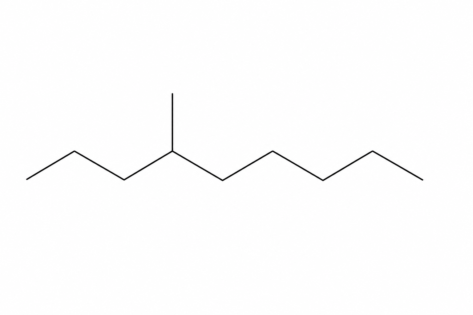 Skeletal structure of hydrocarbon A