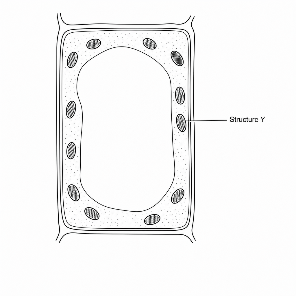 plant cell with Structure Y