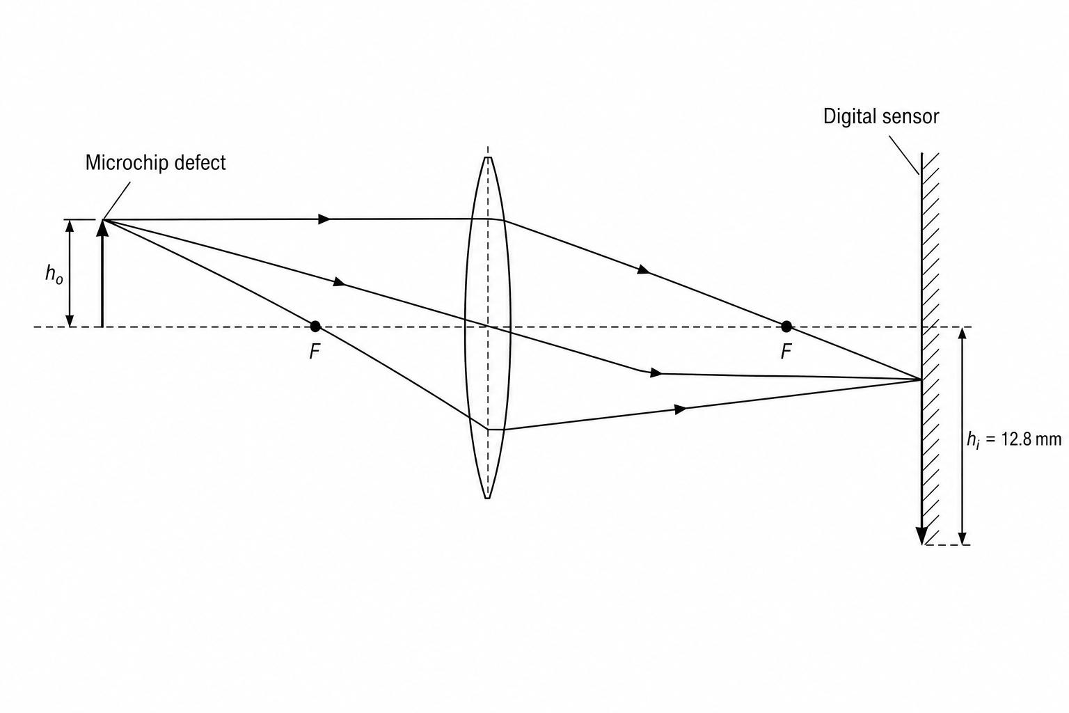 Microchip defect imaging setup
