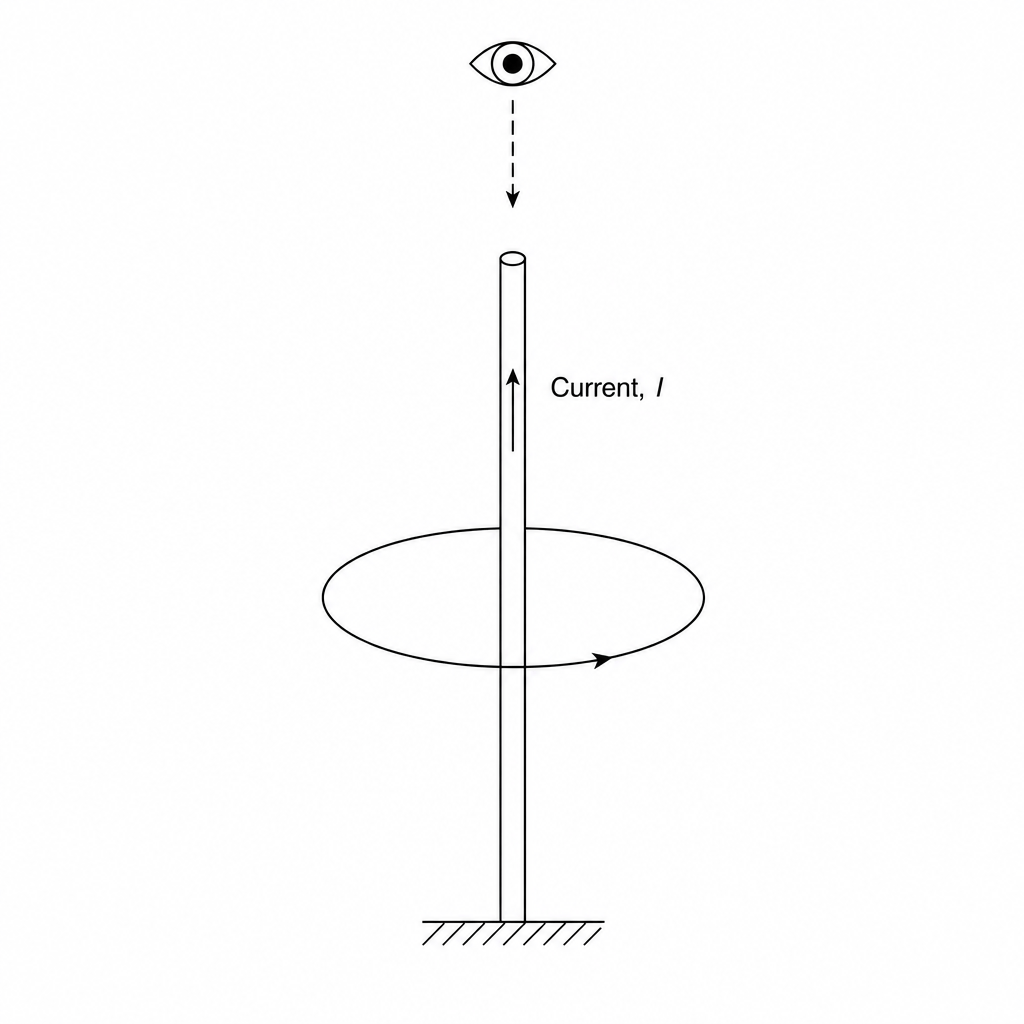 Vertical lightning conductor diagram