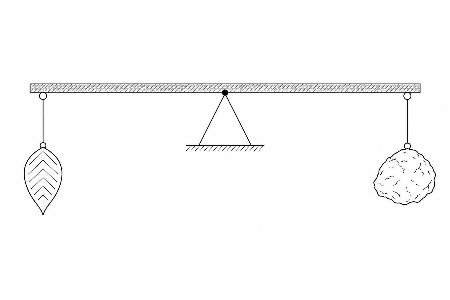 Figure 1: Kinetic wind sculpture in static equilibrium