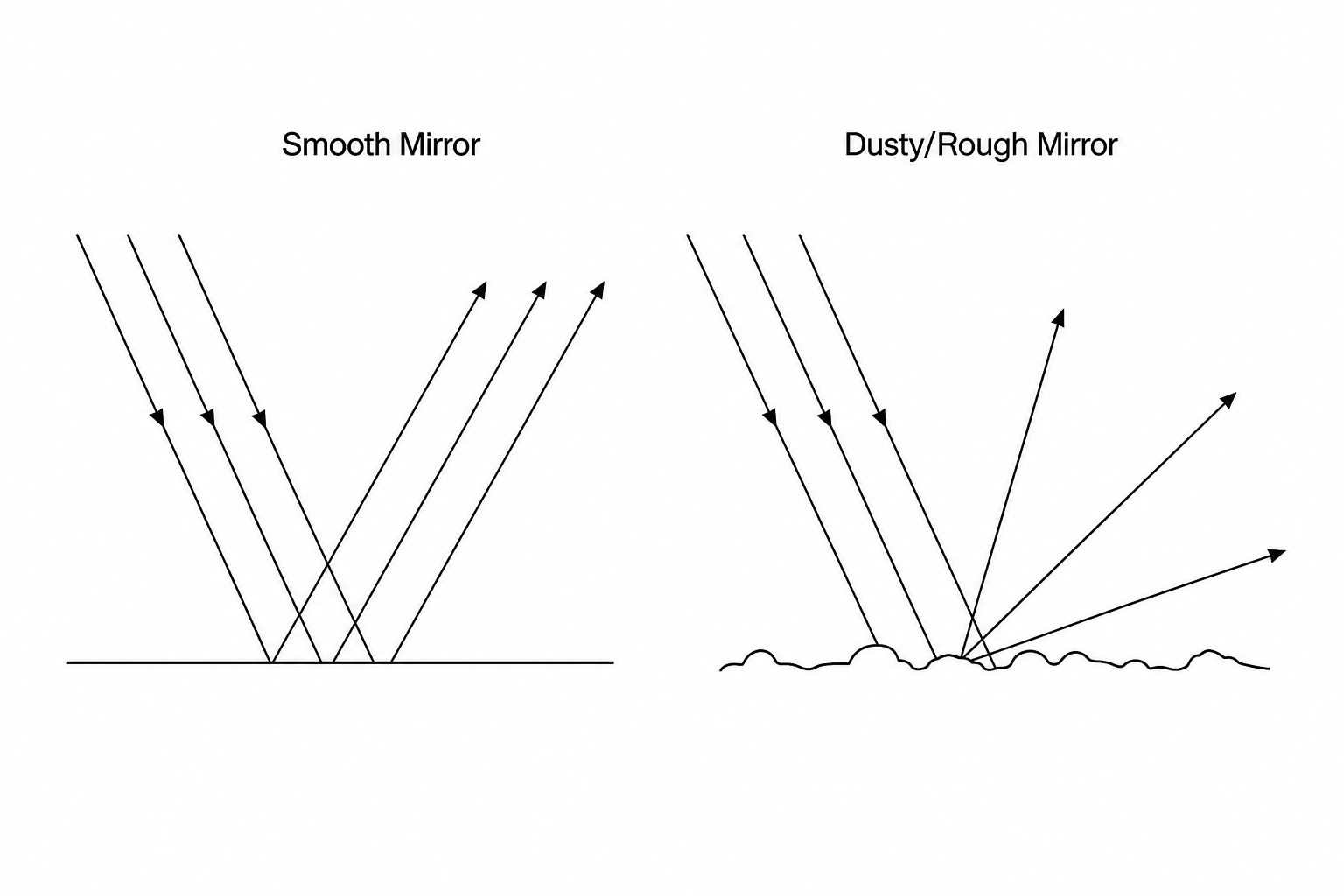 Specular vs Diffuse Reflection