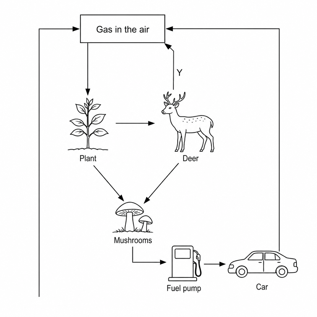 Carbon cycle diagram