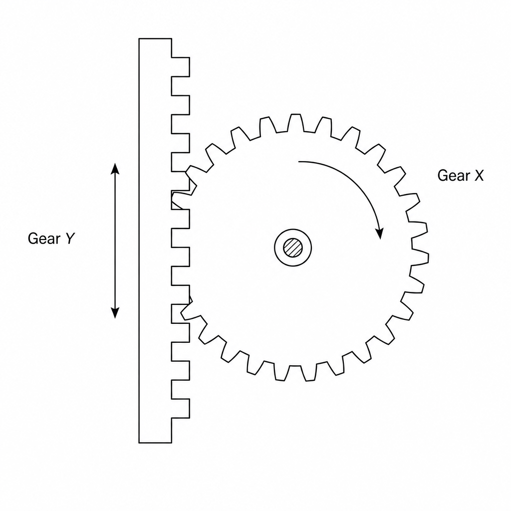 Figure 1: Gear system consisting of Gear X and Gear Y