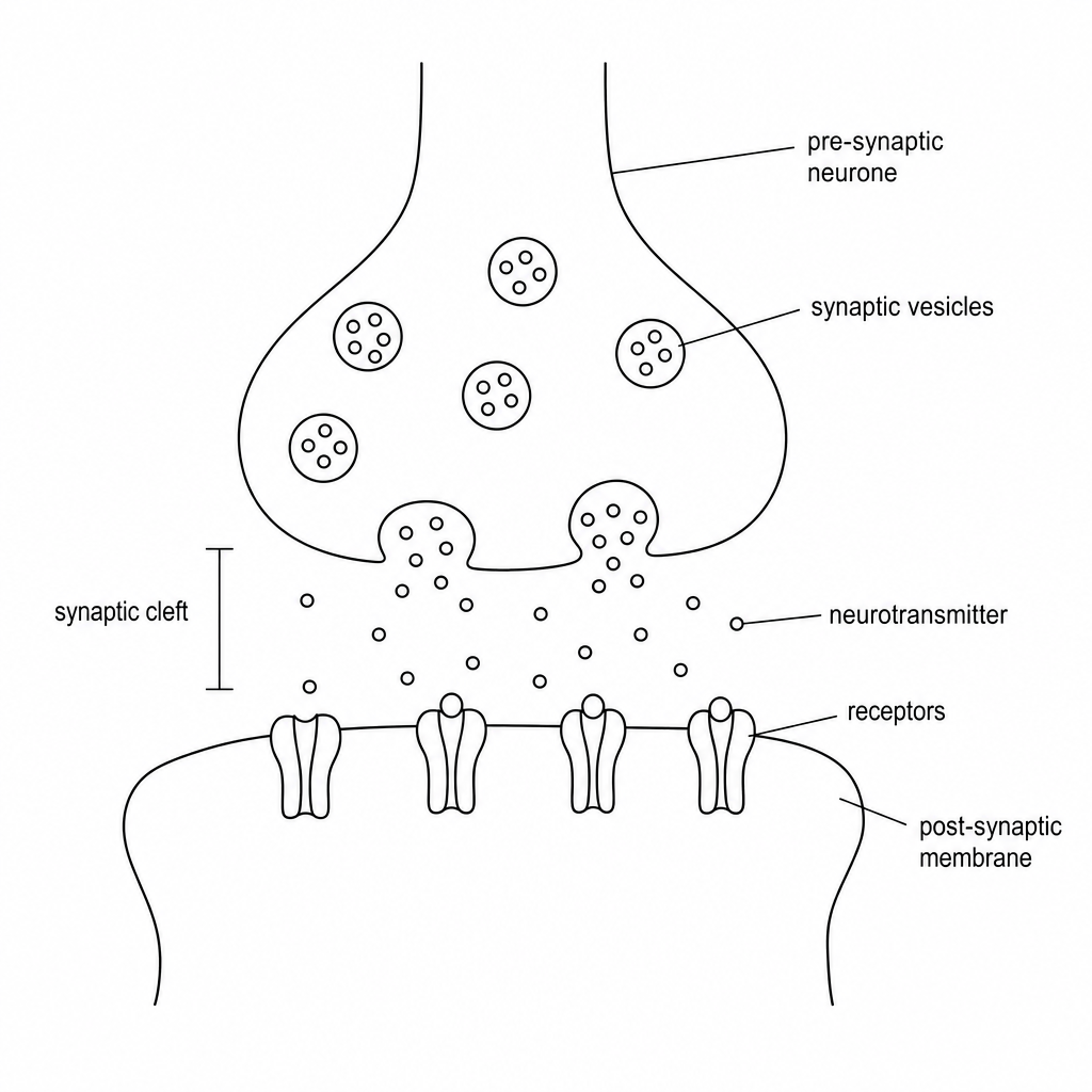 Diagram of a chemical synapse
