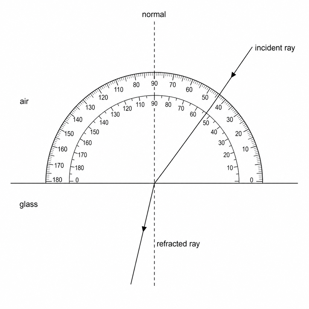 Refraction diagram