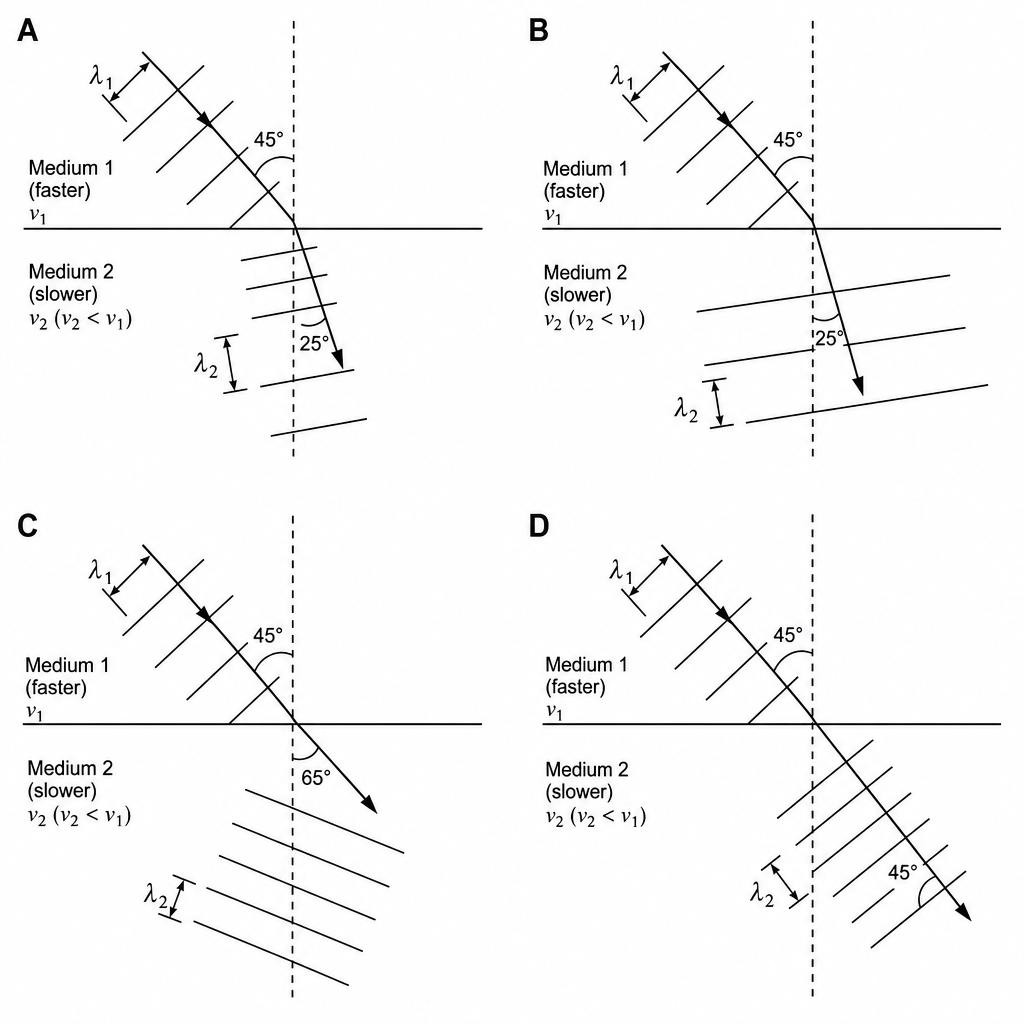 Wavefront refraction diagrams