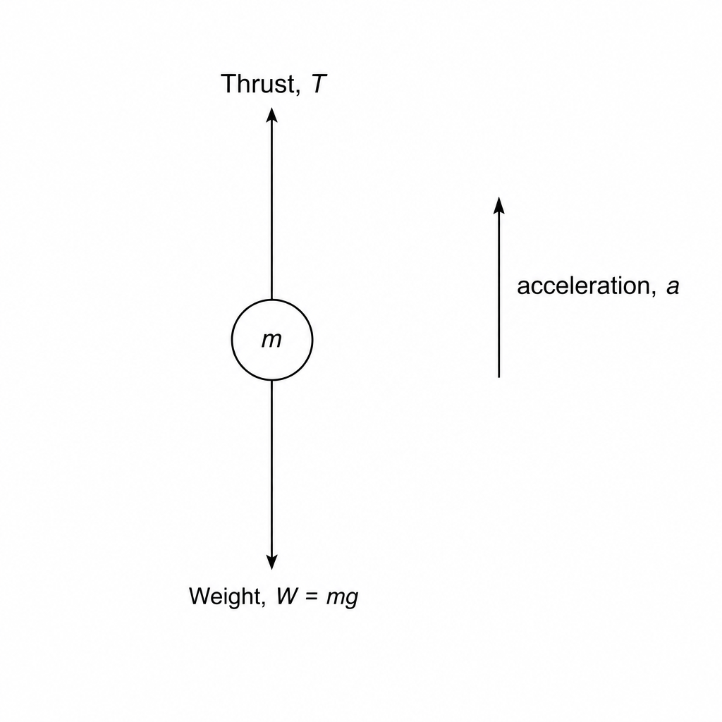 Drone free-body diagram