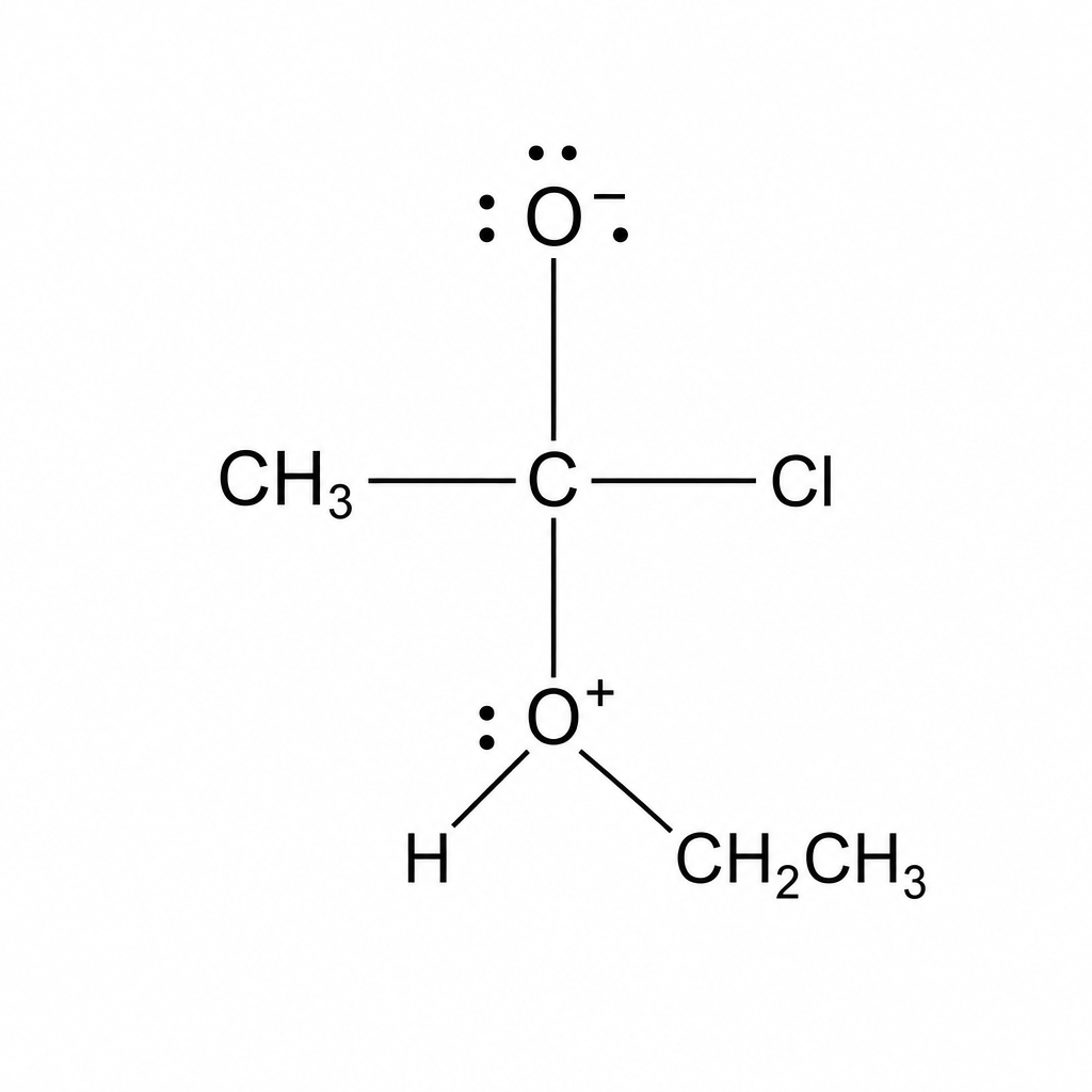 An intermediate in a nucleophilic addition-elimination reaction