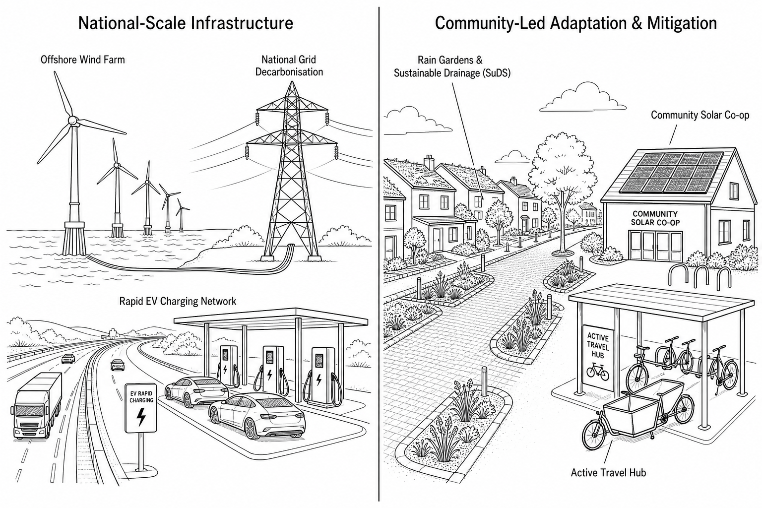 Comparative Schematic of UK Climate Response Scales
